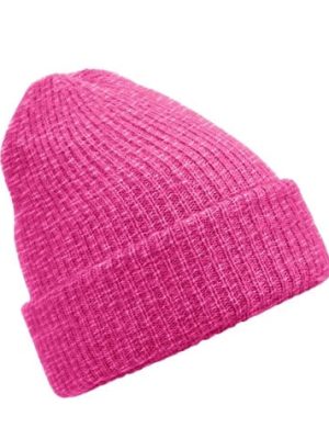 Pinkki pipo omalla painatuksella